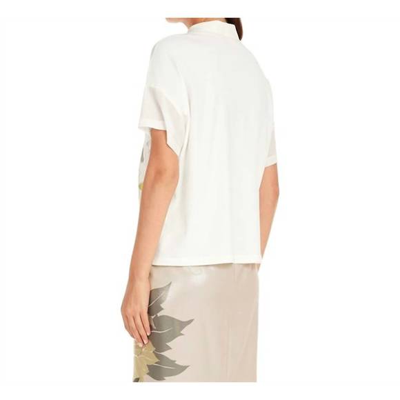 NEW MARC CAIN short sleeve floral print blouse in deep pearl - Picture 2 of 4